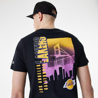 New Era NBA Los Angeles Lakers Skyline Graphic T-Shirt ''Black''