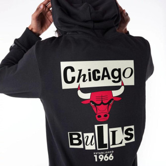 New Era NBA Chicago Bulls Newspaper Graphic Hoodie ''Black''