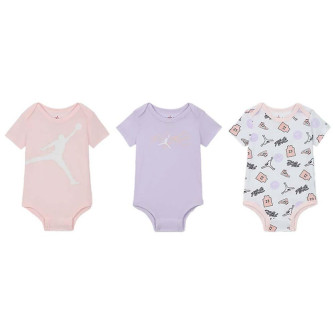 Air Jordan Flight Patch 3-Pack Baby Bodysuits ''Multicolor'' (0-9M)