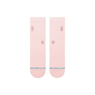 Stance NBA Logoman Wash Crew Socks ''Dusty Rose''