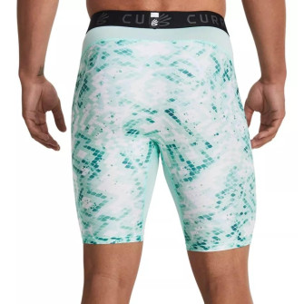 UA HeatGearTM Curry Printed Compression Shorts ''Turquoise''