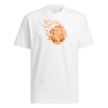 adidas On Fire Basketball Graphic T-Shirt ''White''