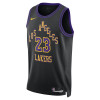 Nike NBA City Edition Los Angeles Lakers LeBron James Jesrey ''Black''