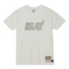 M&N NBA Miami Heat Cream T-Shirt ''Off White''